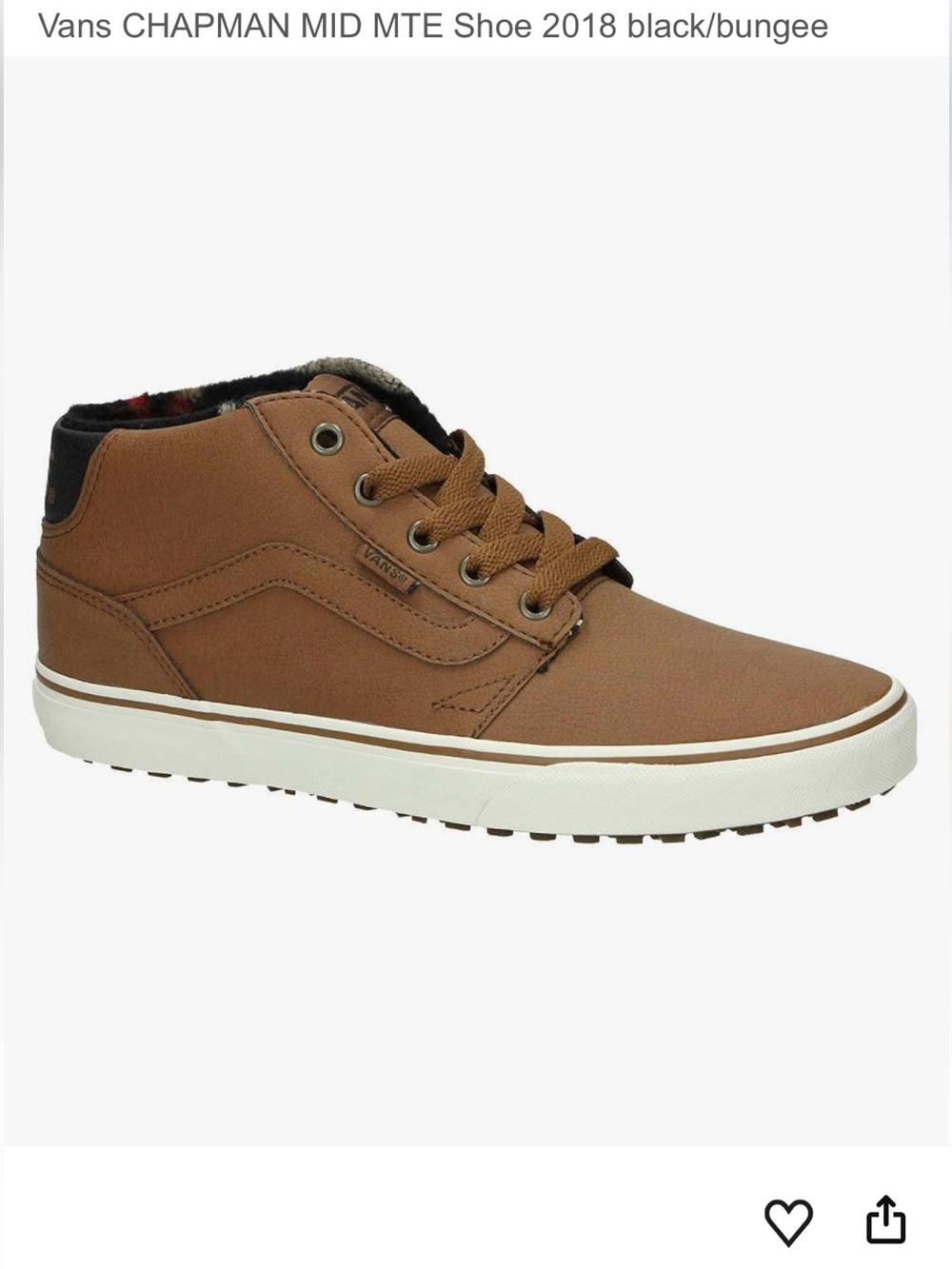 Vans Chapman Mid MTE Men's Chukka Boot — Brown with White Sole